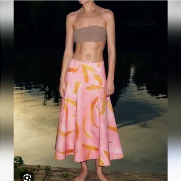 ZARA PRINTED MIDI SKIRT - Picture 12 of 15